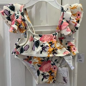 Brand New 18 Month Two Piece Swim Suit
